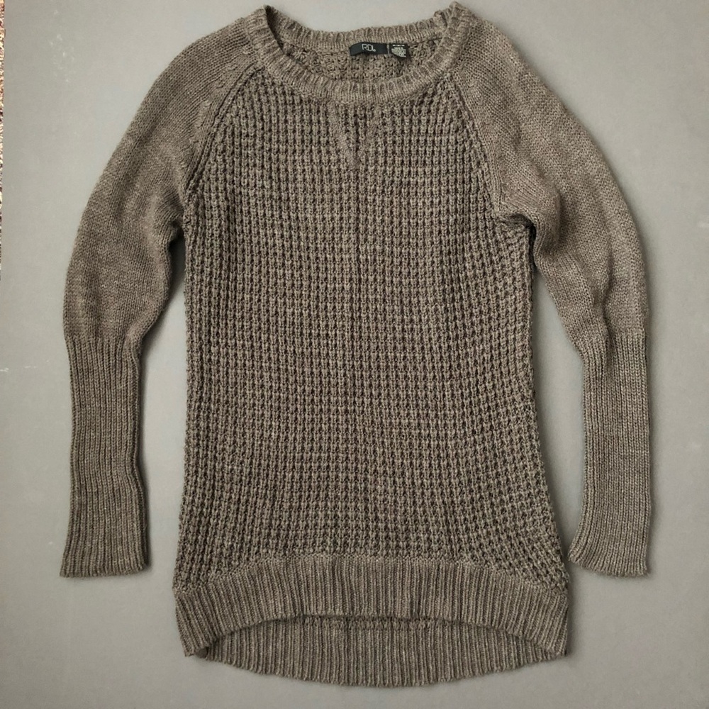 RDI Chunky Brown Sweater • M